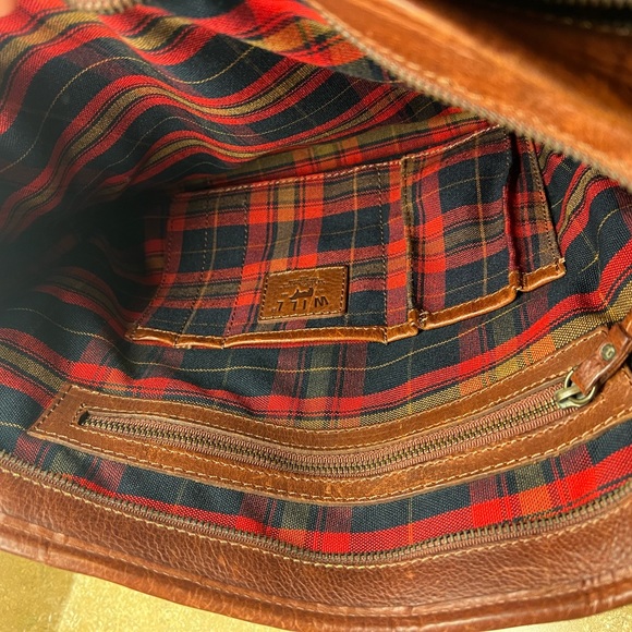 HANK LEATHER SATCHEL-COGNAC-EXCELLENT CONDITION - Picture 7 of 15